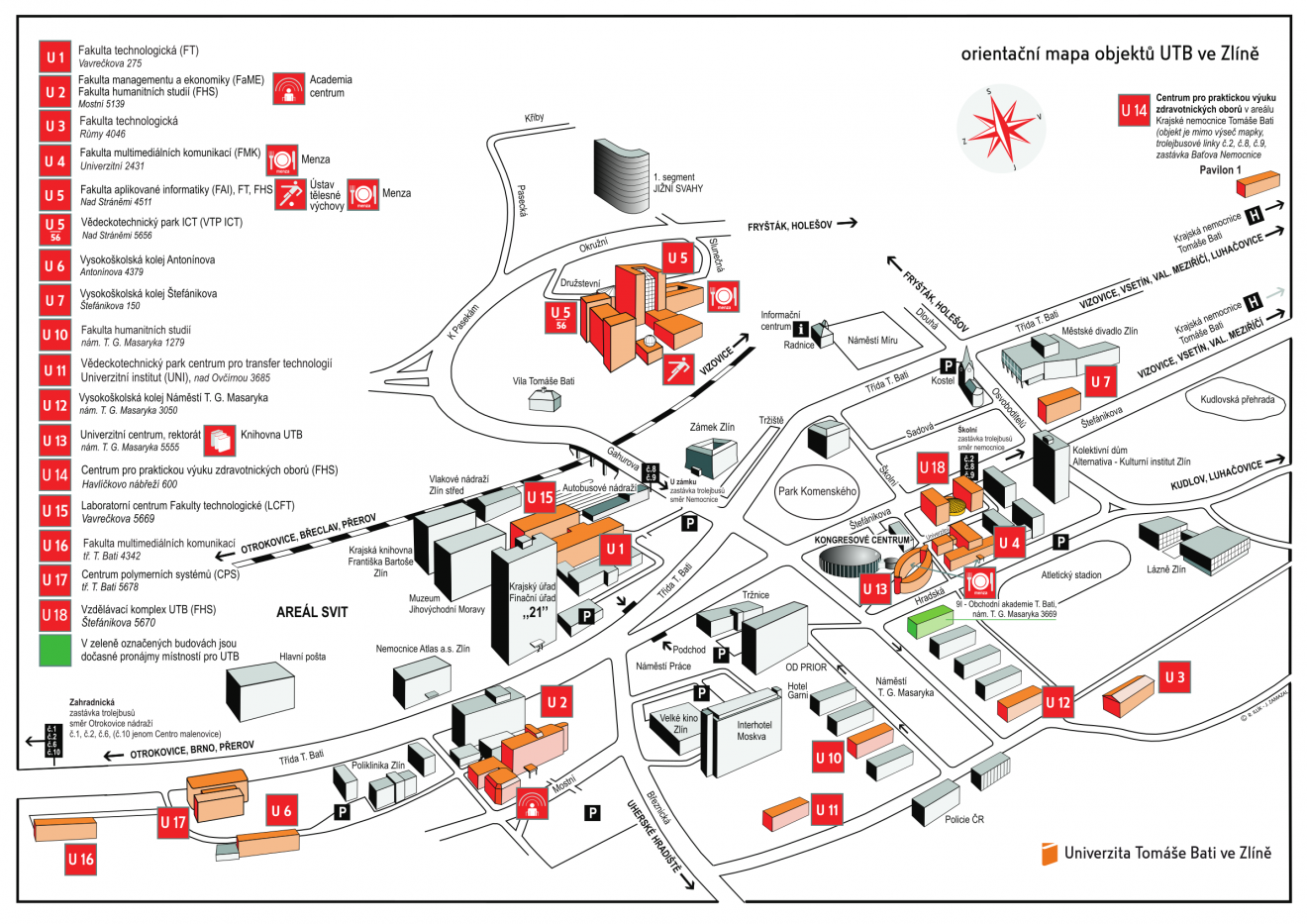 Mapa UTB